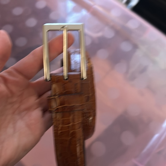 Leather belt sz 38 - Picture 2 of 3